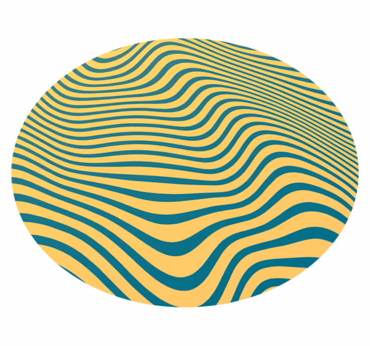 Tapis vinyle rayures concept de ligne courbe - TenStickers