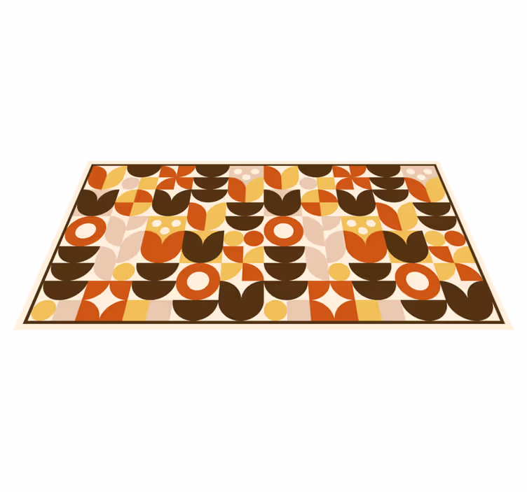 Tapis vinyles géométriques motif de formes audacieuses - TenStickers