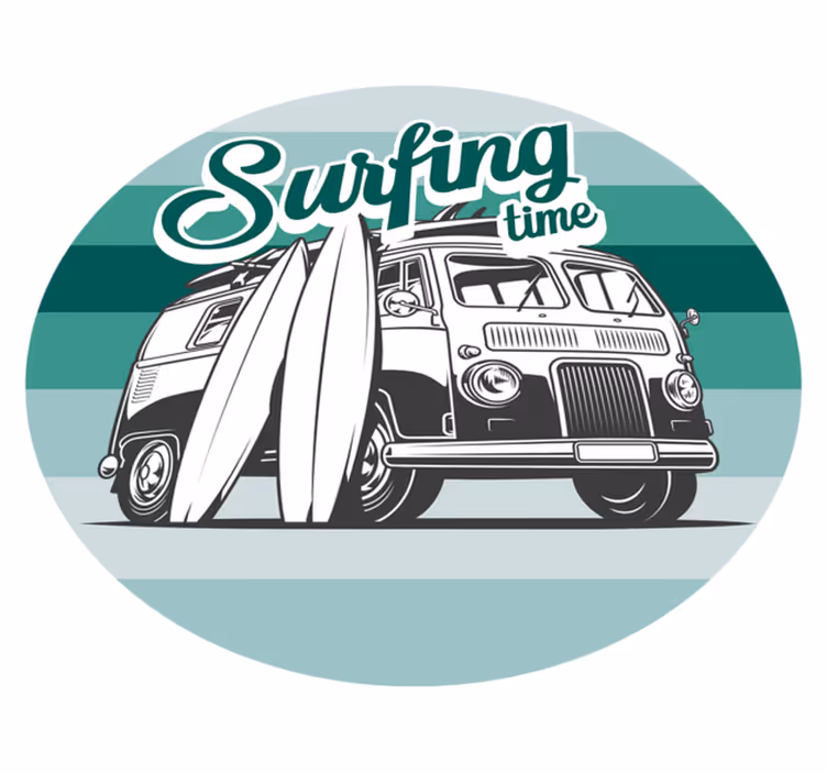 Tapis vinyle ado aventure de surf - TenStickers