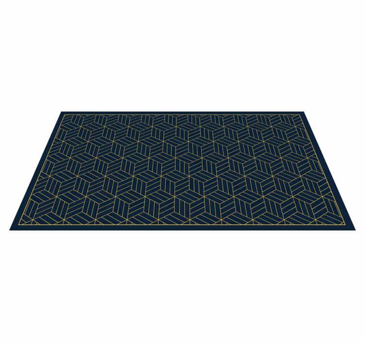 Tapis vinyle design moderne motif géométrique chic - TenStickers