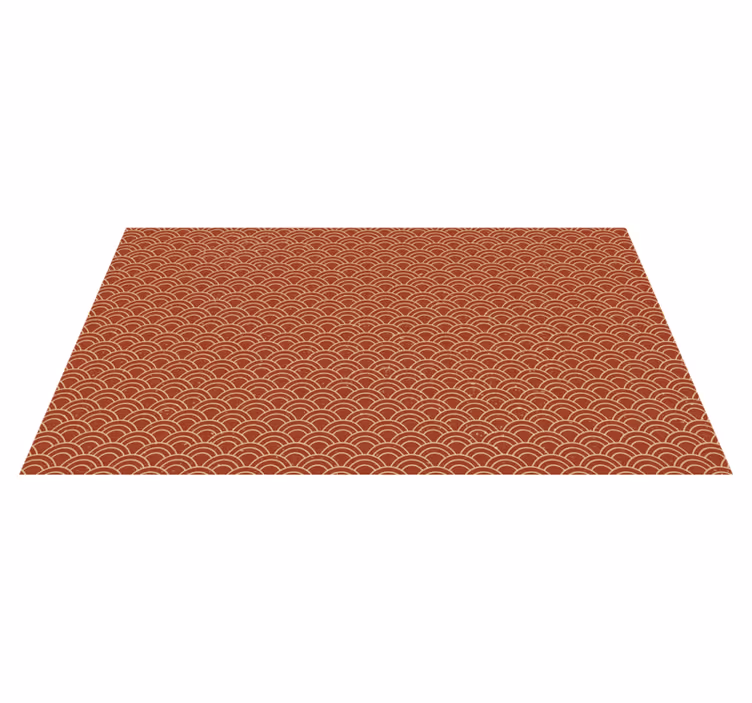 Tapis vinyles géométriques motif d'onde courbe - TenStickers