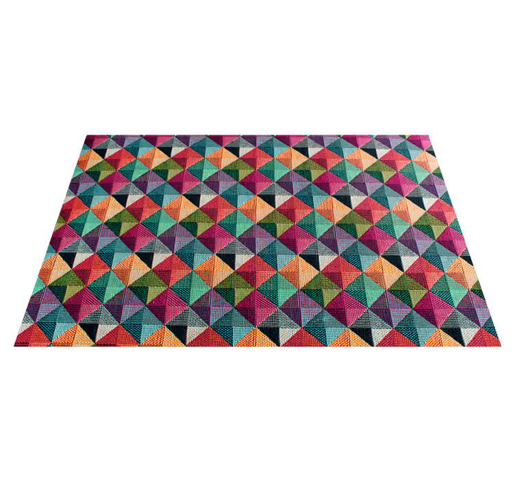Tapis vinyles géométriques composition vivante - TenStickers