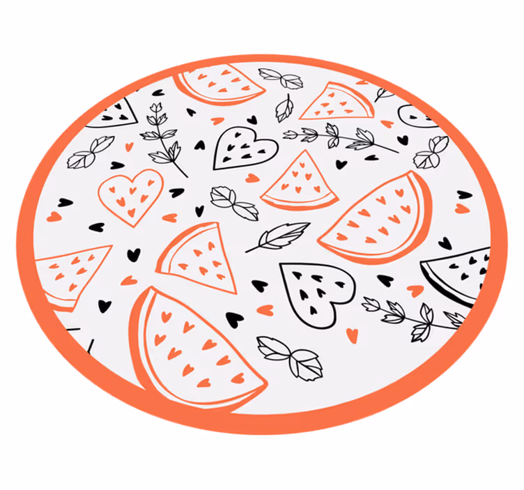 Tapis vinyle autres tapis motifs de coeurs doux - TenStickers