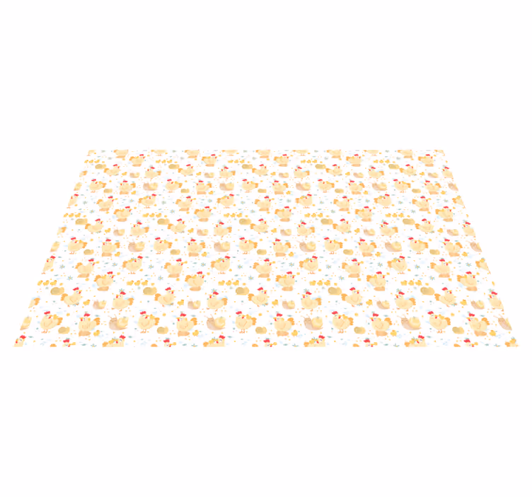 Tapis vinyle pour enfants motif de poussin mignon - TenStickers