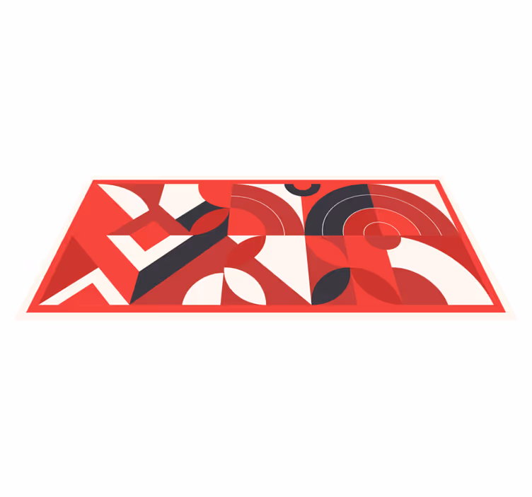 Tapis vinyles géométriques formes abstraites audacieuses - TenStickers