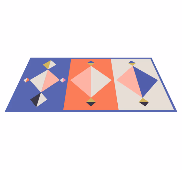 Tapis vinyles géométriques formes modernes abstraites - TenStickers