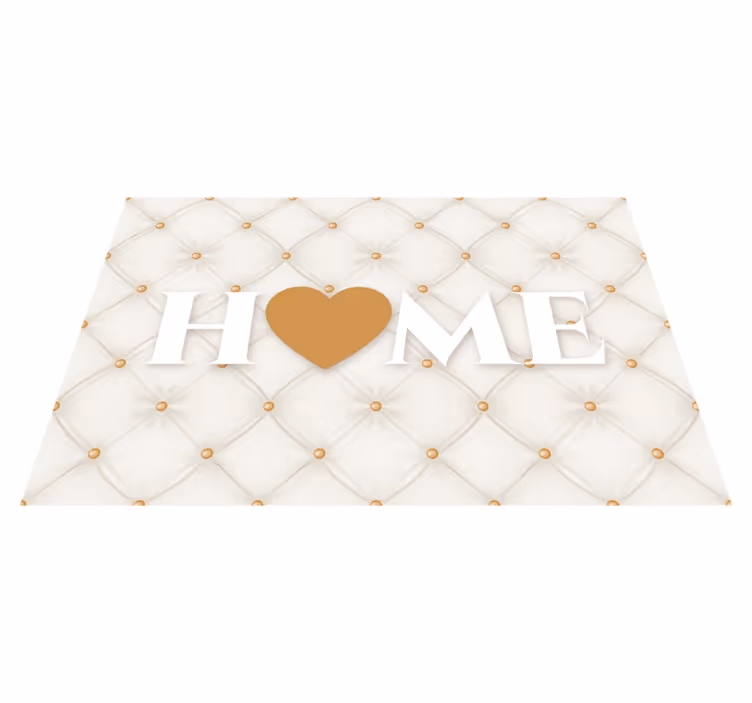 Tapis vinyle entrée touffetage maison sincère - TenStickers
