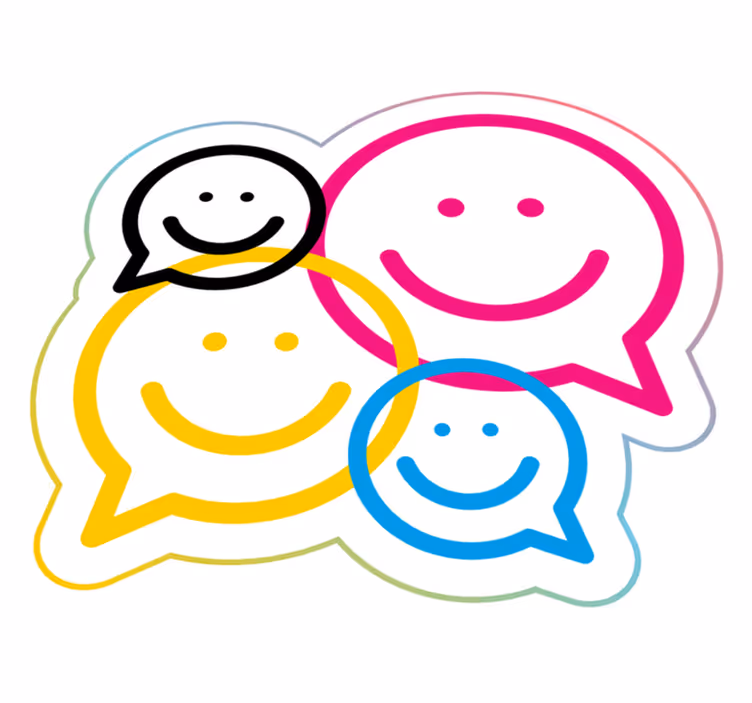 Tapis vinyle ado collection de smileys - TenStickers