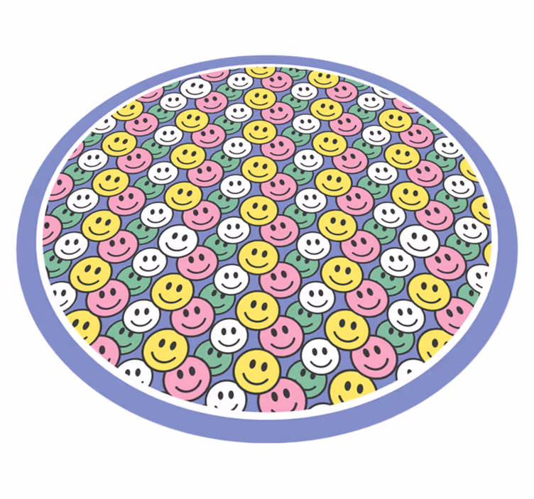 Tapis vinyle autres tapis visages souriants heureux - TenStickers
