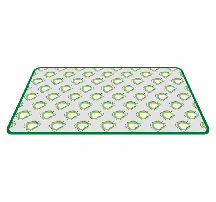 Tapis vinyle cuisine motif poire verte - TenStickers