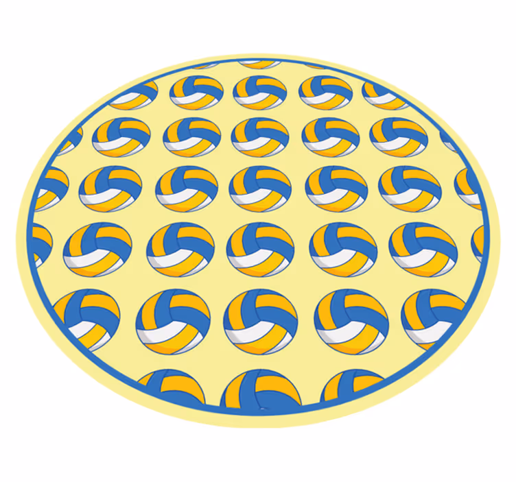 Tapis vinyle jeux motif de volley-ball - TenStickers