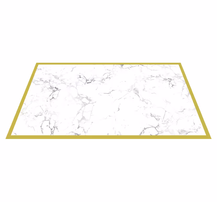 Tapis vinyle marbre effet de contour élégant - TenStickers