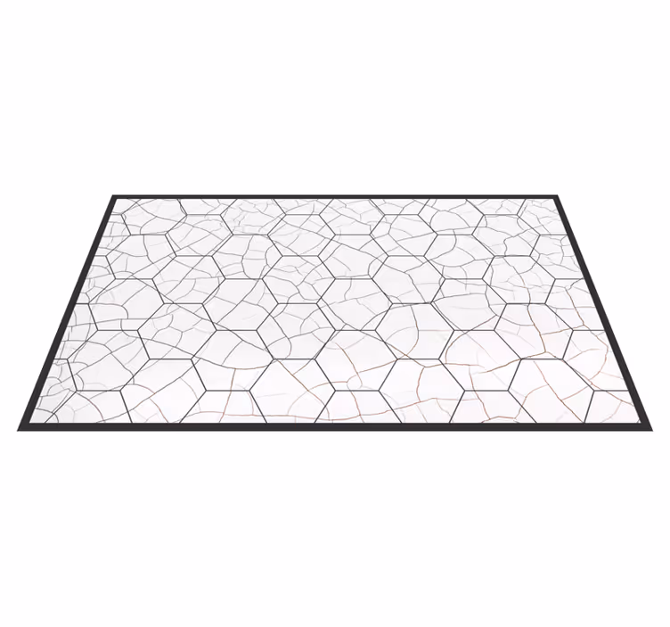 Tapis vinyles géométriques motif de pierre fissurée - TenStickers