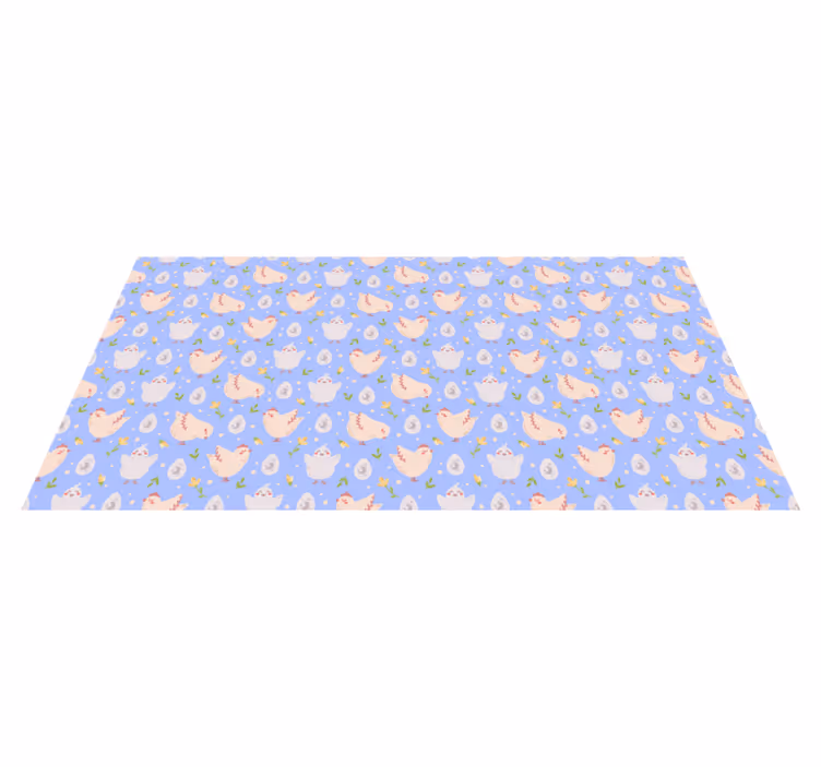 Tapis vinyle autres tapis motif de poulets ravissants - TenStickers