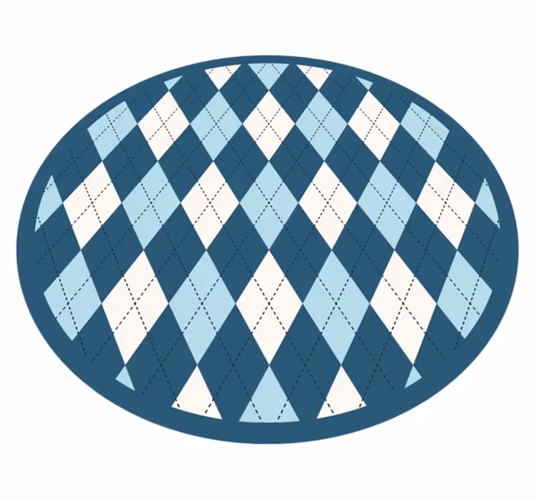 Tapis vinyles géométriques élégance du motif diamant - TenStickers