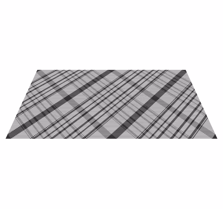 Tapis vinyle rayures lignes monochromes - TenStickers