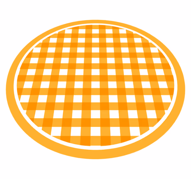 Tapis vinyle texture motif à carreaux chaleureux - TenStickers