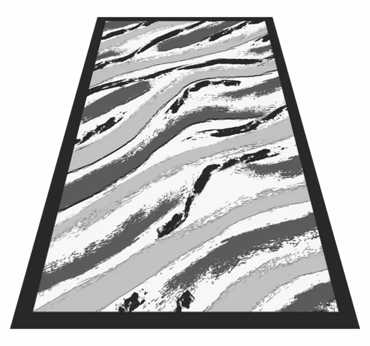 Tapis vinyle animal rayures de zèbre élégantes - TenStickers