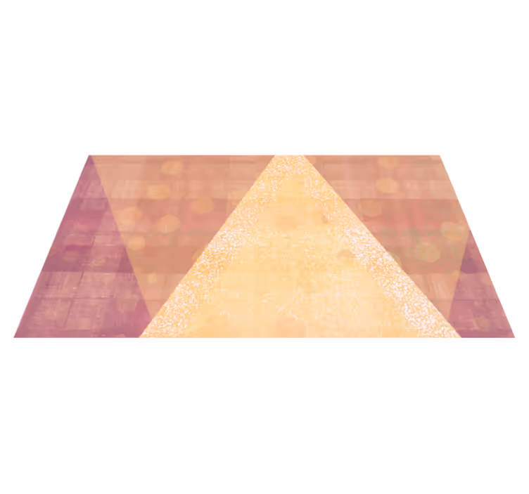 Tapis vinyles géométriques schéma de couleurs triangulaire - TenStickers