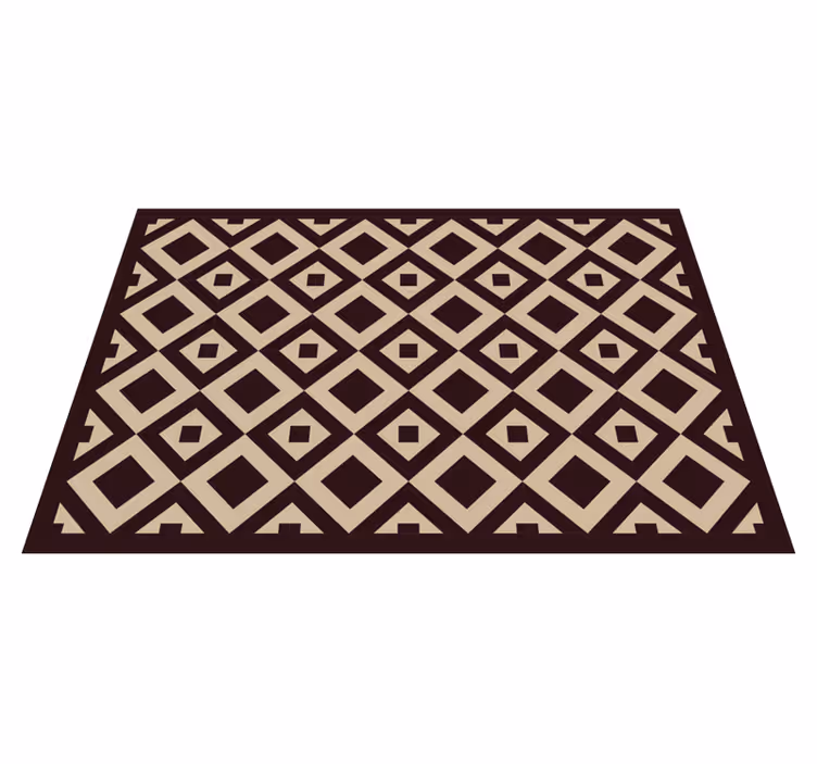 Tapis vinyles géométriques motif losanges - TenStickers