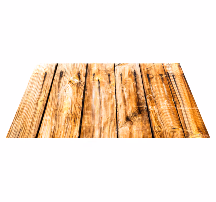 Tapis vinyle imitation parquet planches classiques rustiques - TenStickers