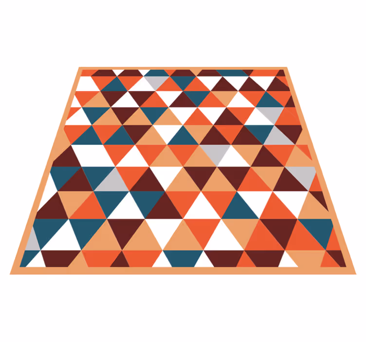 Tapis vinyles géométriques motif de mosaïque triangulaire - TenStickers