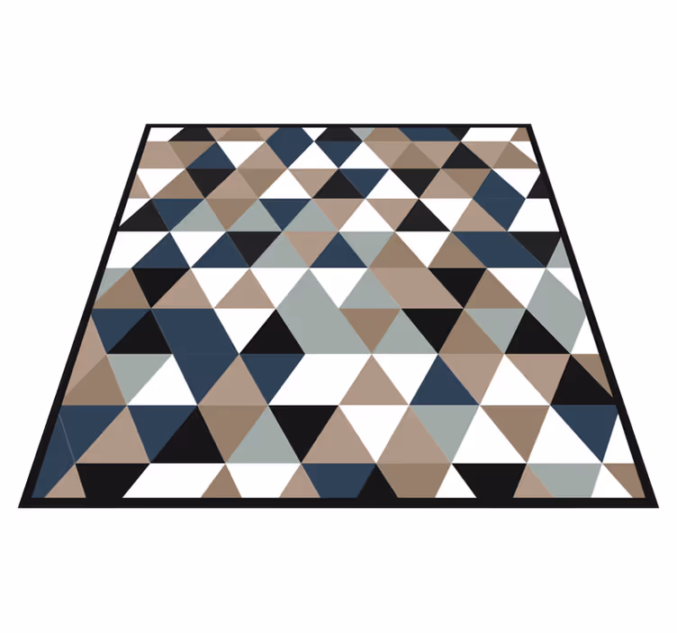 Tapis vinyles géométriques tons triangulaires - TenStickers