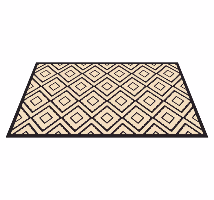 Tapis vinyles géométriques formes à motifs de losanges - TenStickers