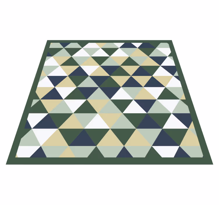 Tapis vinyles géométriques formes triangulaires - TenStickers