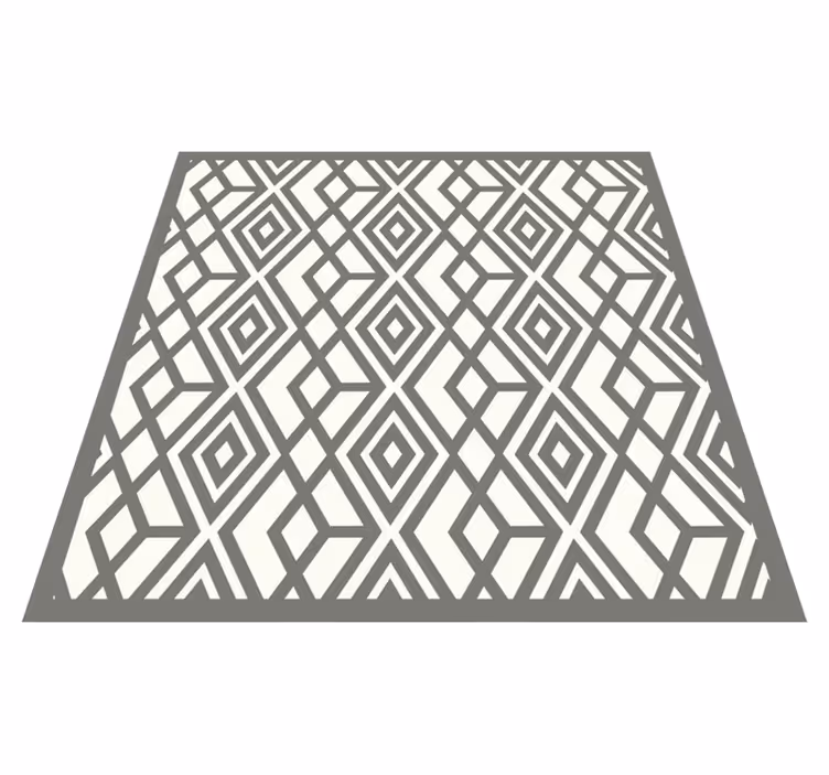 Tapis vinyles géométriques emblème de diamant - TenStickers