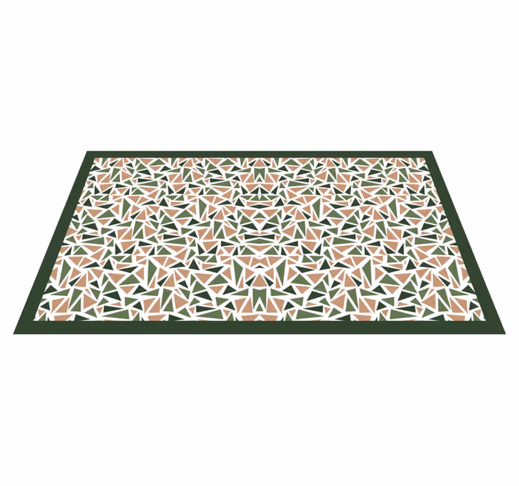 Tapis vinyles géométriques motif triangle abstrait - TenStickers