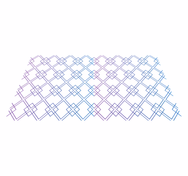 Tapis vinyles géométriques diamants et lignes - TenStickers