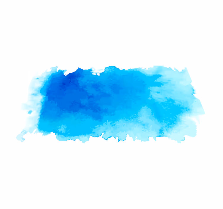 Tapis vinyle minimaliste éclaboussure d'aquarelle bleue - TenStickers