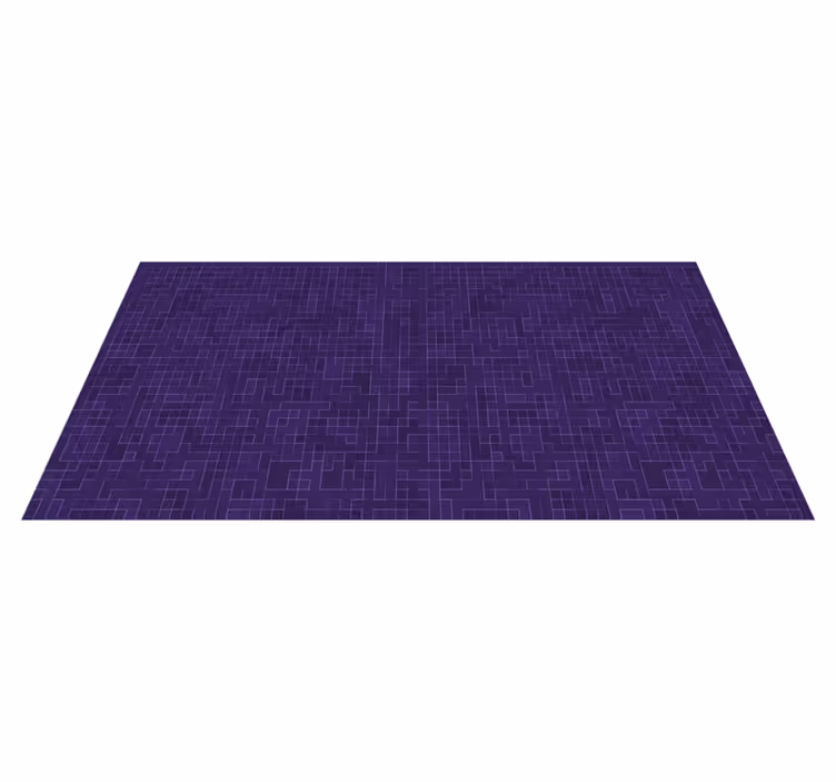 Tapis vinyles géométriques graphiques à motifs violets - TenStickers