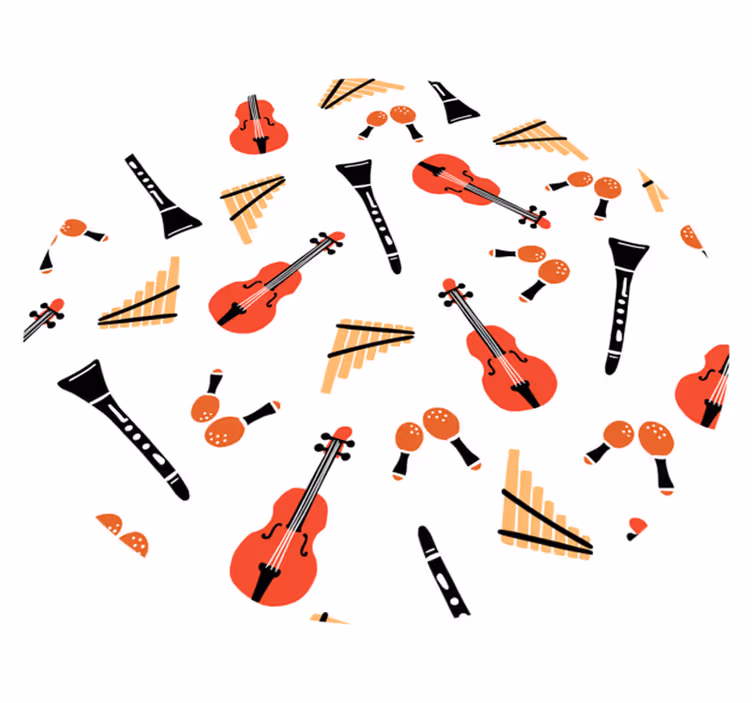 Tapis vinyle autres tapis concept d'instrument de musique - TenStickers