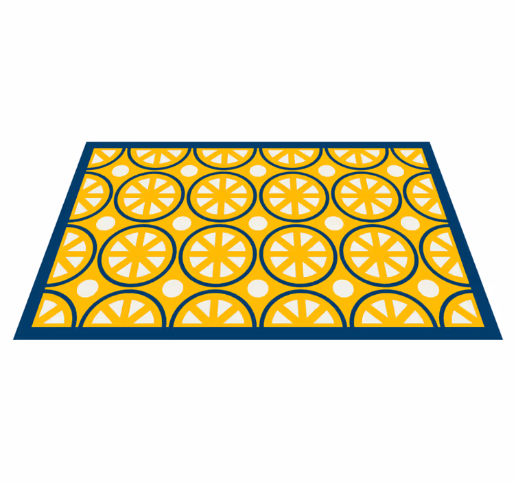 Tapis vinyle cuisine style tranche d'agrumes - TenStickers