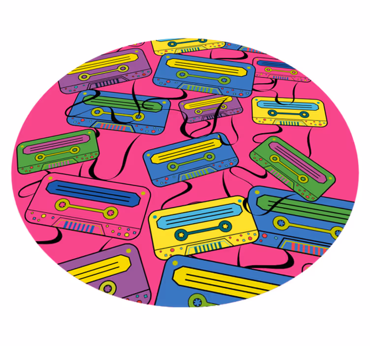 Tapis vinyle autres tapis cassettes vives - TenStickers