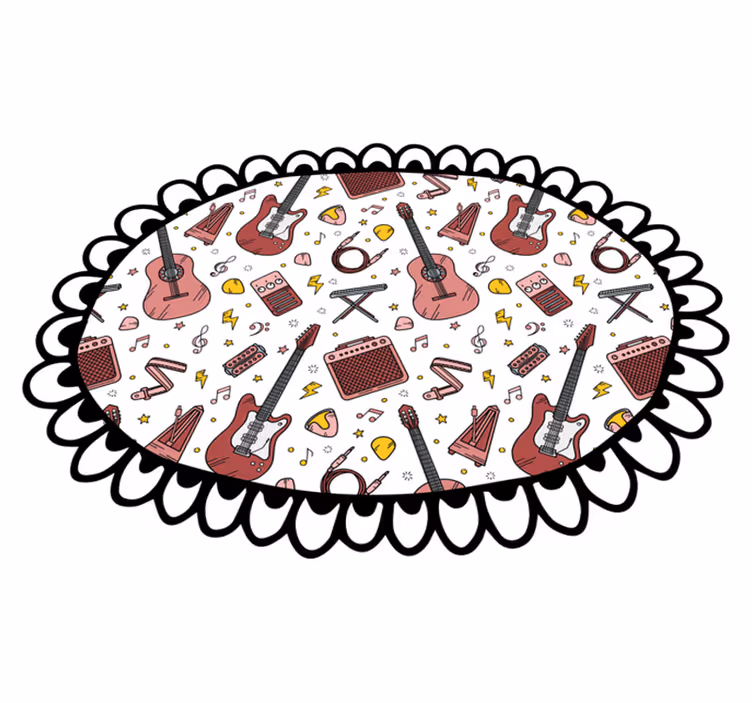 Tapis vinyle autres tapis motif d'éléments musicaux - TenStickers