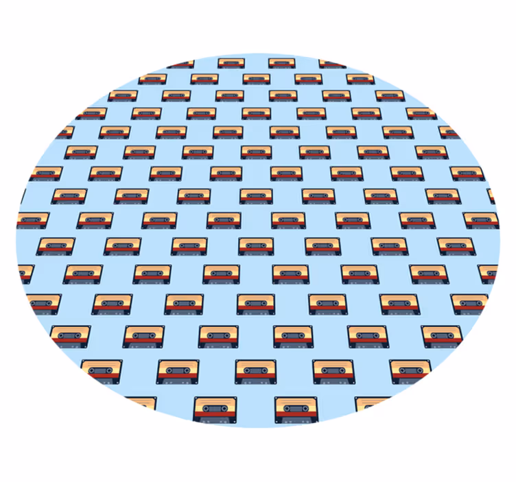 Tapis vinyle rétro cassette vintage - TenStickers