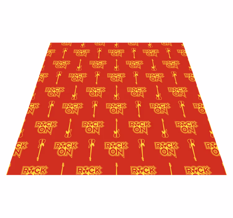 Tapis vinyle ado motif roches rouges - TenStickers