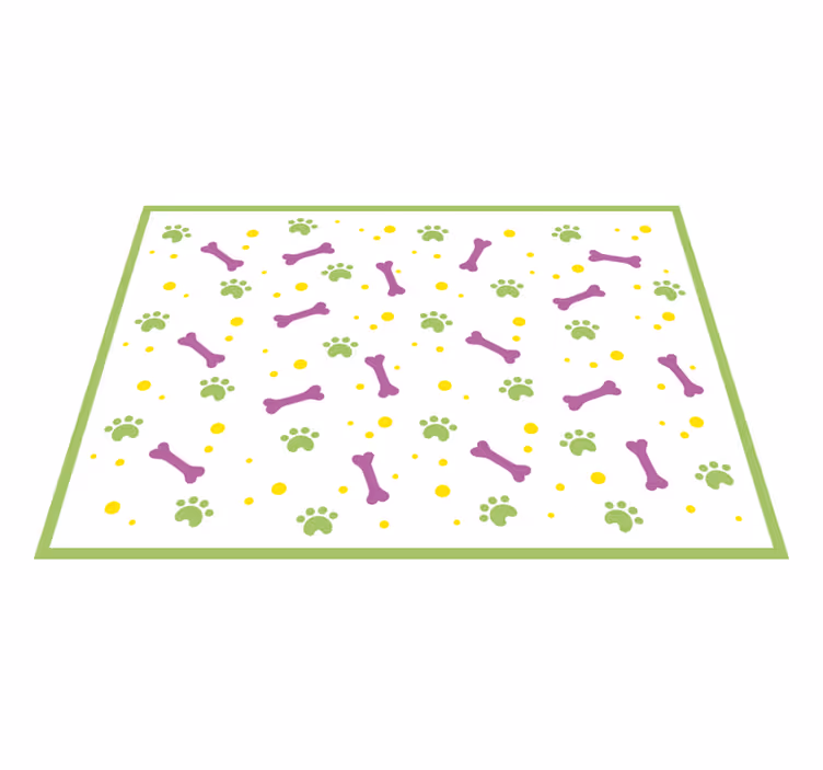Tapis vinyle autres tapis empreintes de pattes amusantes - TenStickers