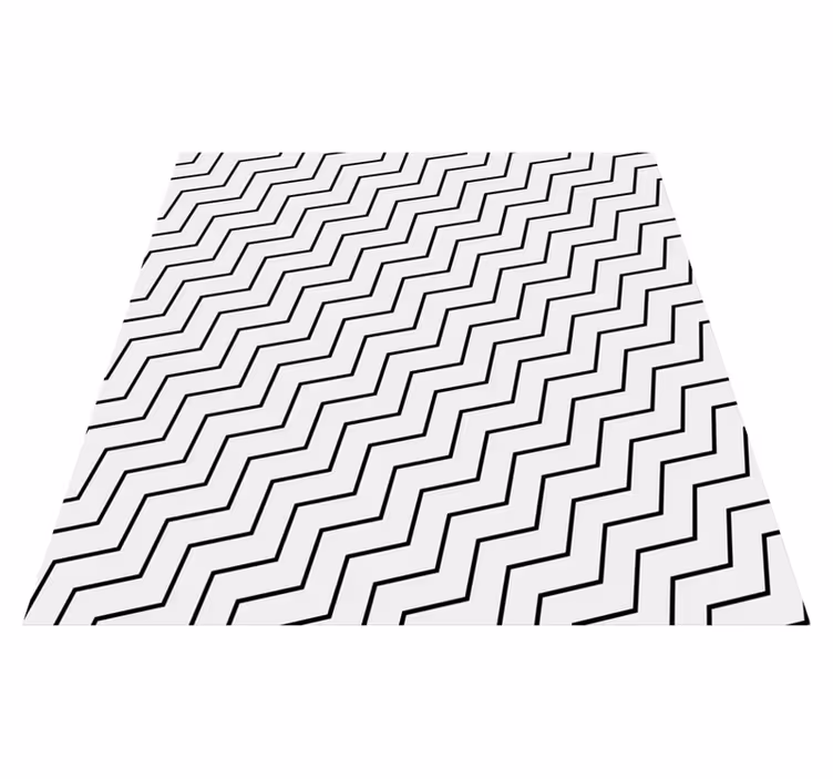 Tapis vinyles géométriques zigzag tendance - TenStickers