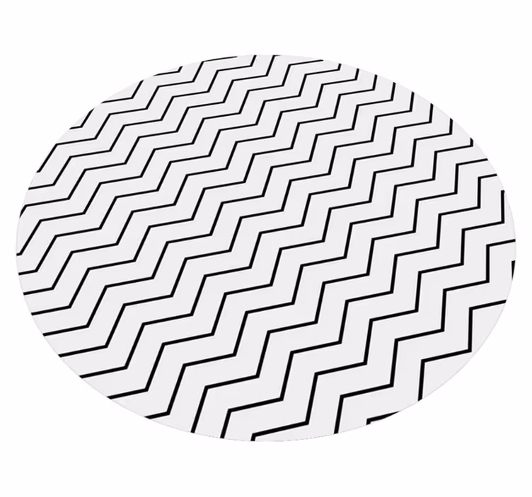 Tapis vinyles géométriques zigzag - TenStickers