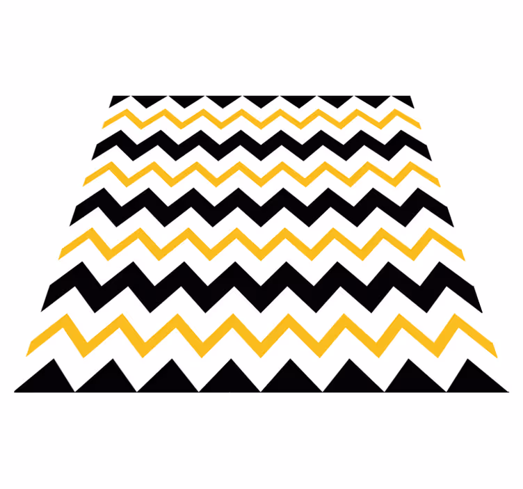 Tapis vinyles géométriques zigzag chevron trend - TenStickers