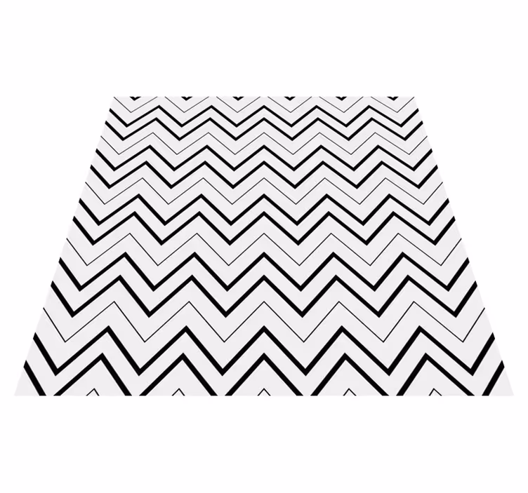 Tapis vinyle minimaliste style chevron - TenStickers