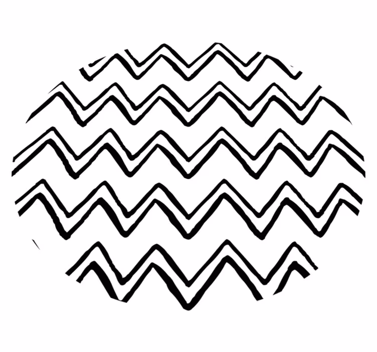 Tapis vinyle minimaliste motif abstrait ondulé - TenStickers