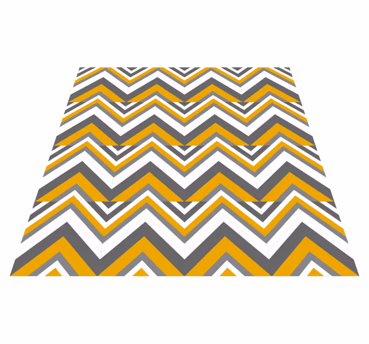 Tapis vinyles géométriques motif chevrons rayés - TenStickers