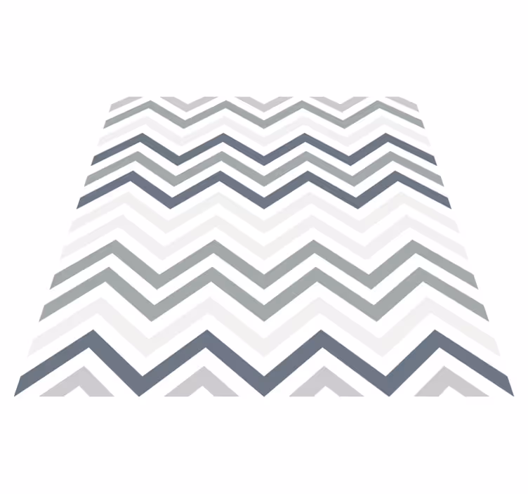 Tapis vinyles géométriques motif chevron chic - TenStickers