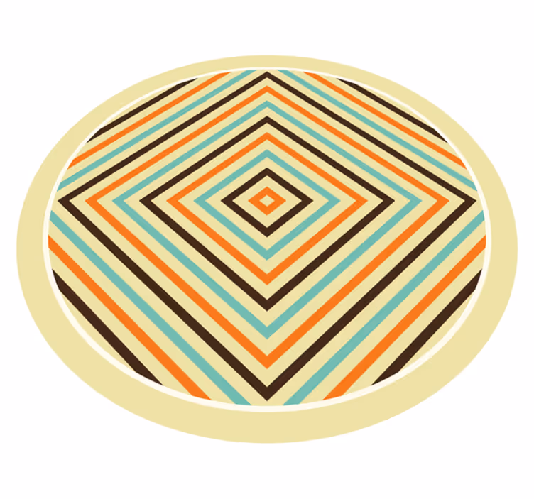 Tapis vinyle rayures style chevron vivant - TenStickers