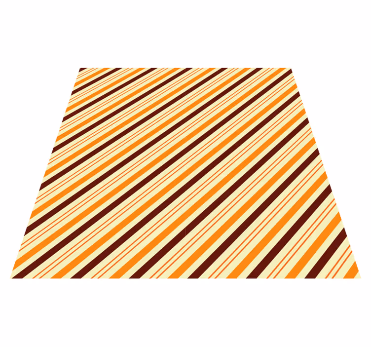 Tapis vinyle rayures tons chauds verticaux - TenStickers